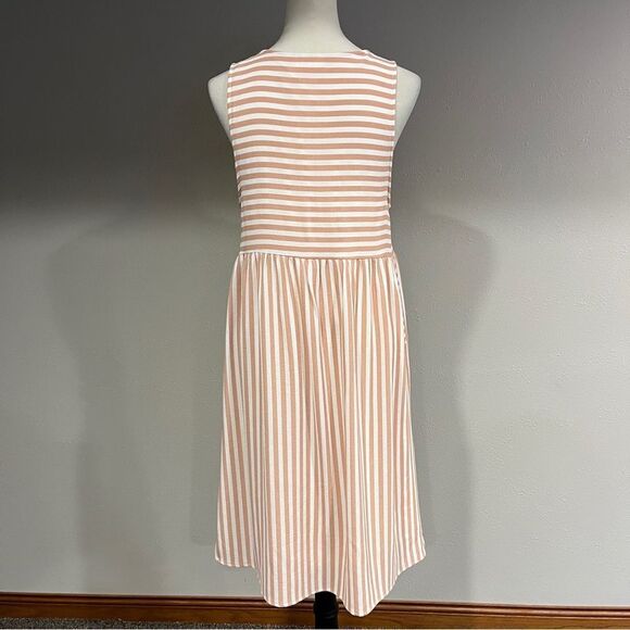 Orange creek striped sleeveless midi dress size medium - Picture 5 of 11